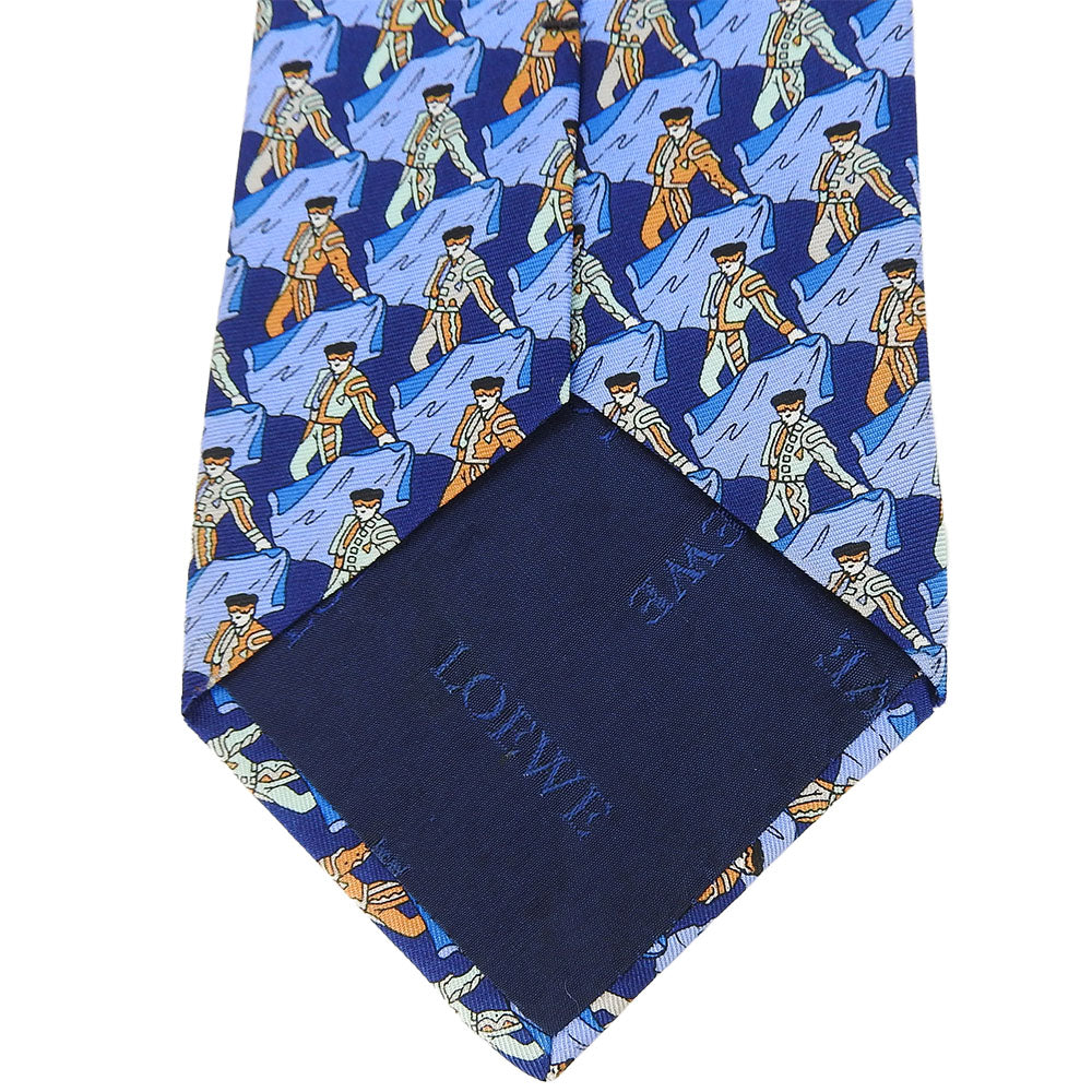 Loewe Silk Tie Blue Business