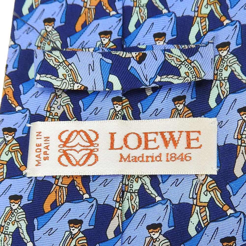 Loewe Silk Tie Blue Business