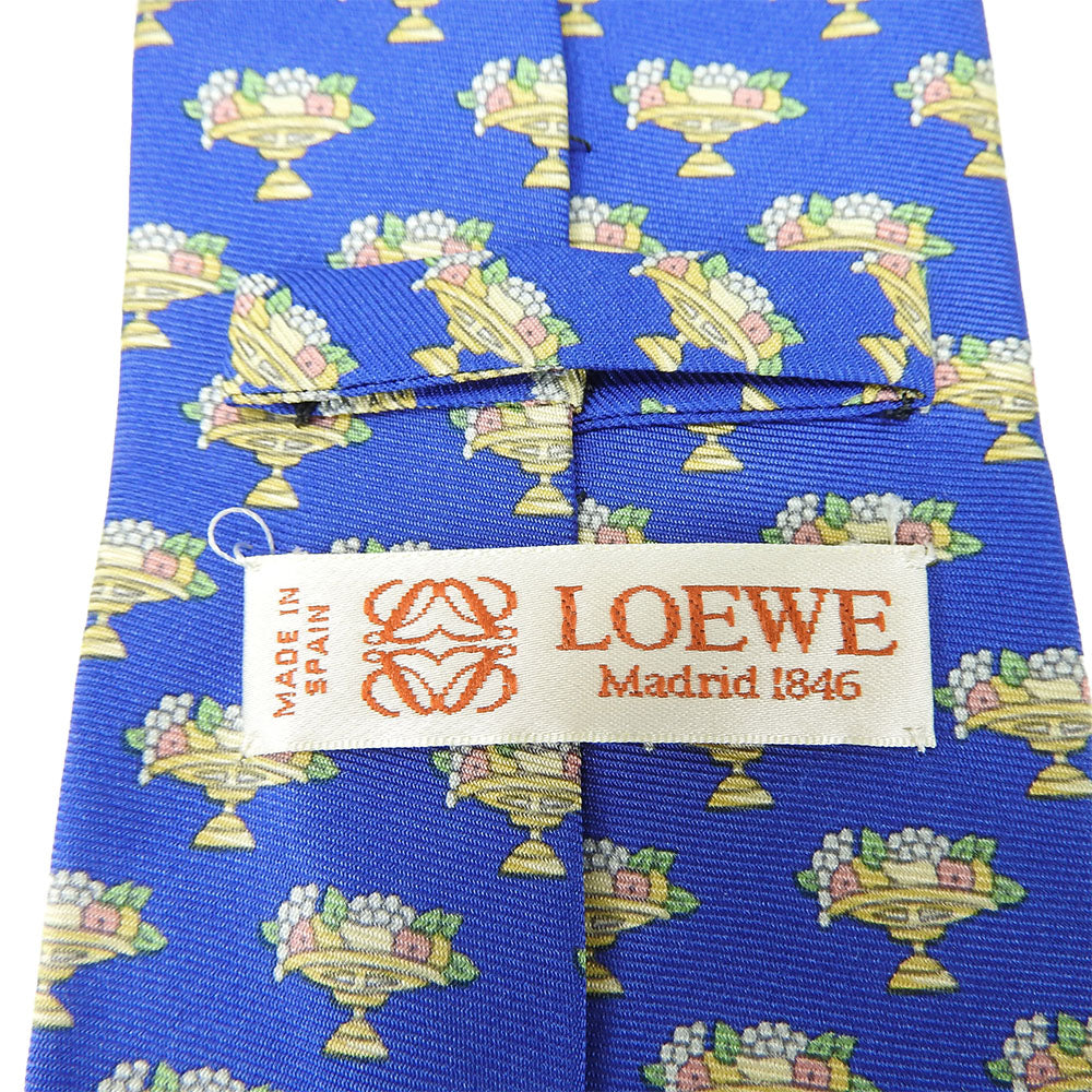 Loewe Silk Tie Blue Business