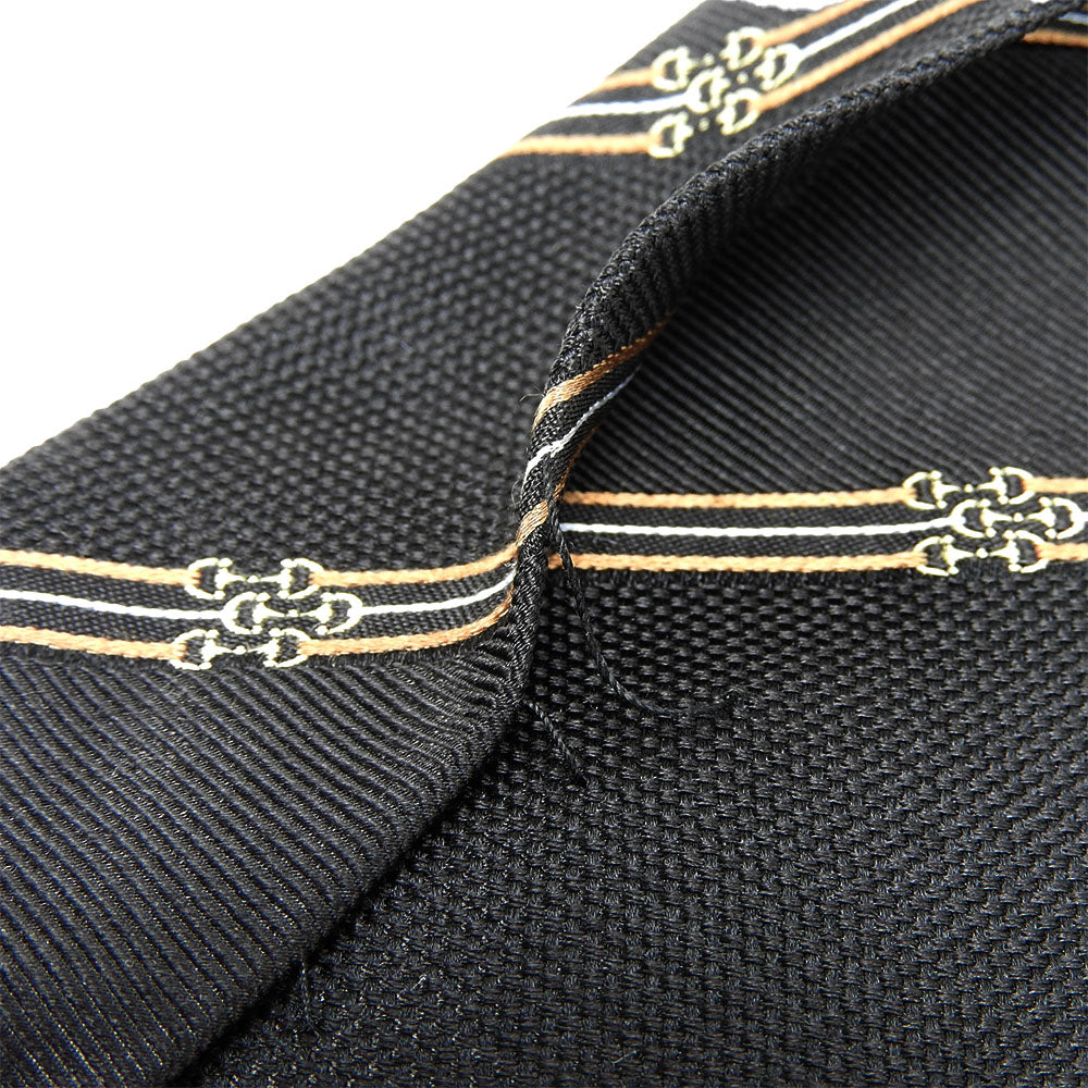 USED GUCCI Silk Tie Black