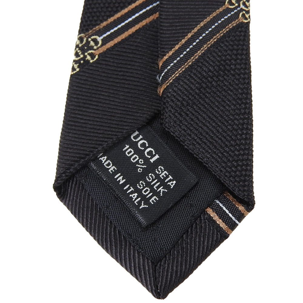 USED GUCCI Silk Tie Black