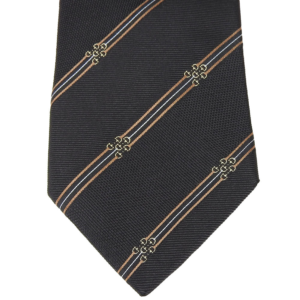 USED GUCCI Silk Tie Black