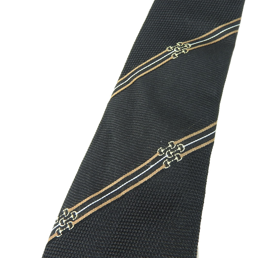 USED GUCCI Silk Tie Black