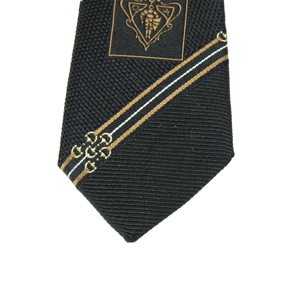 USED GUCCI Silk Tie Black