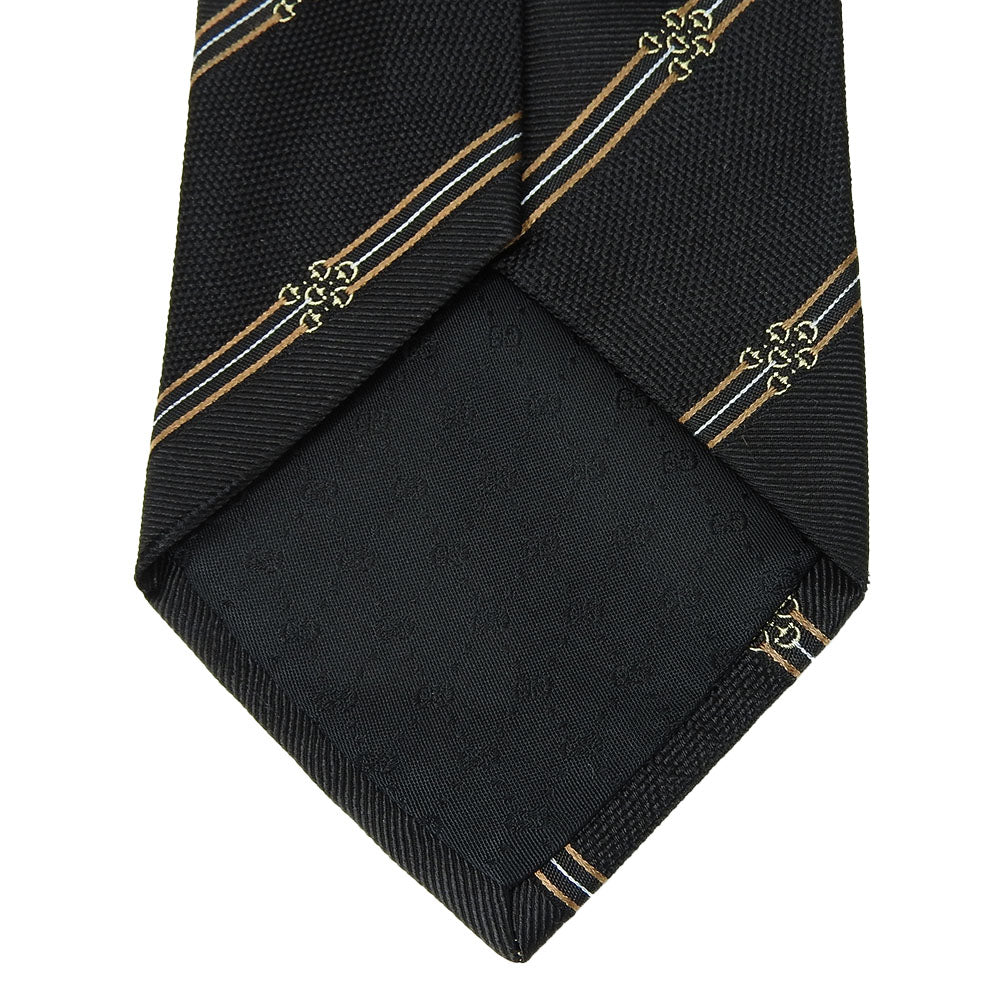 USED GUCCI Silk Tie Black