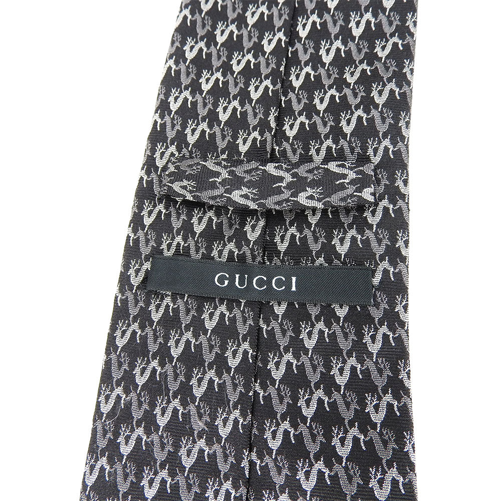 Used Gucci Silk Tie Black Business