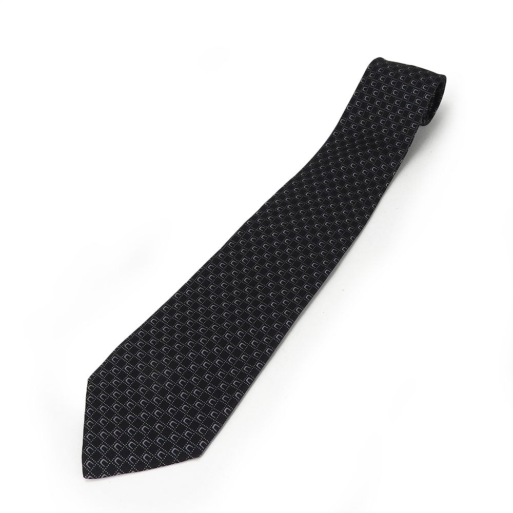 Celine Silk Tie Black Business