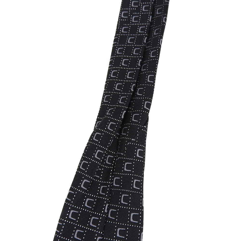 Celine Silk Tie Black Business