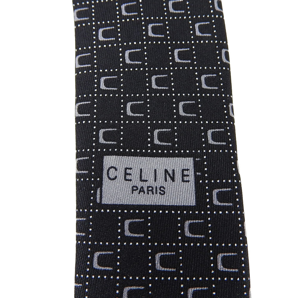 Celine Silk Tie Black Business