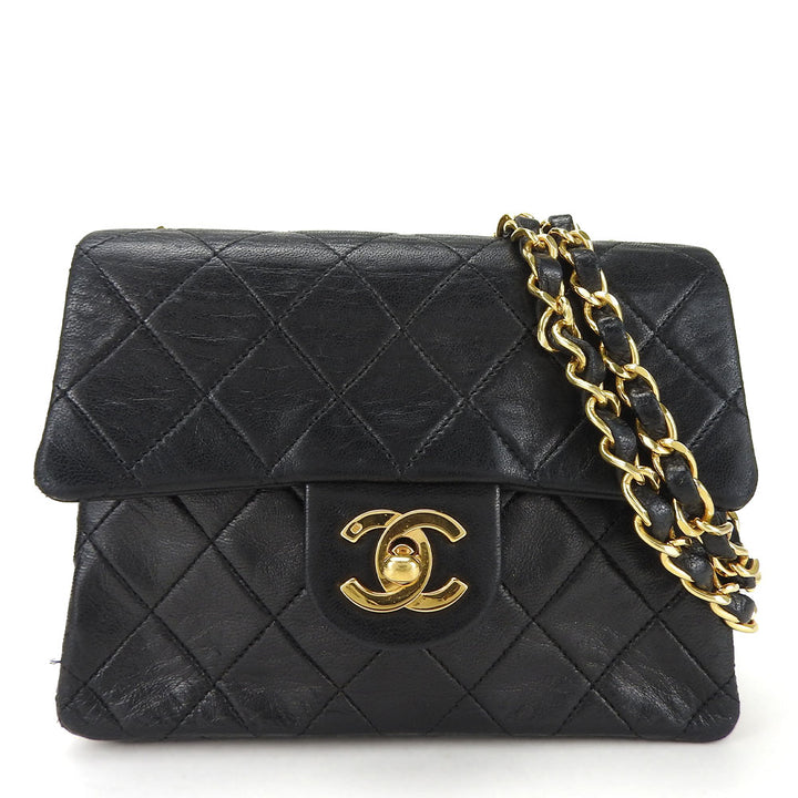 Chanel Lambskin Mini Matelasse Shoulder Bag