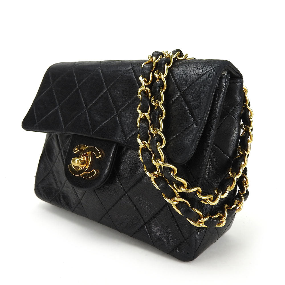 Chanel Lambskin Mini Matelasse Shoulder Bag