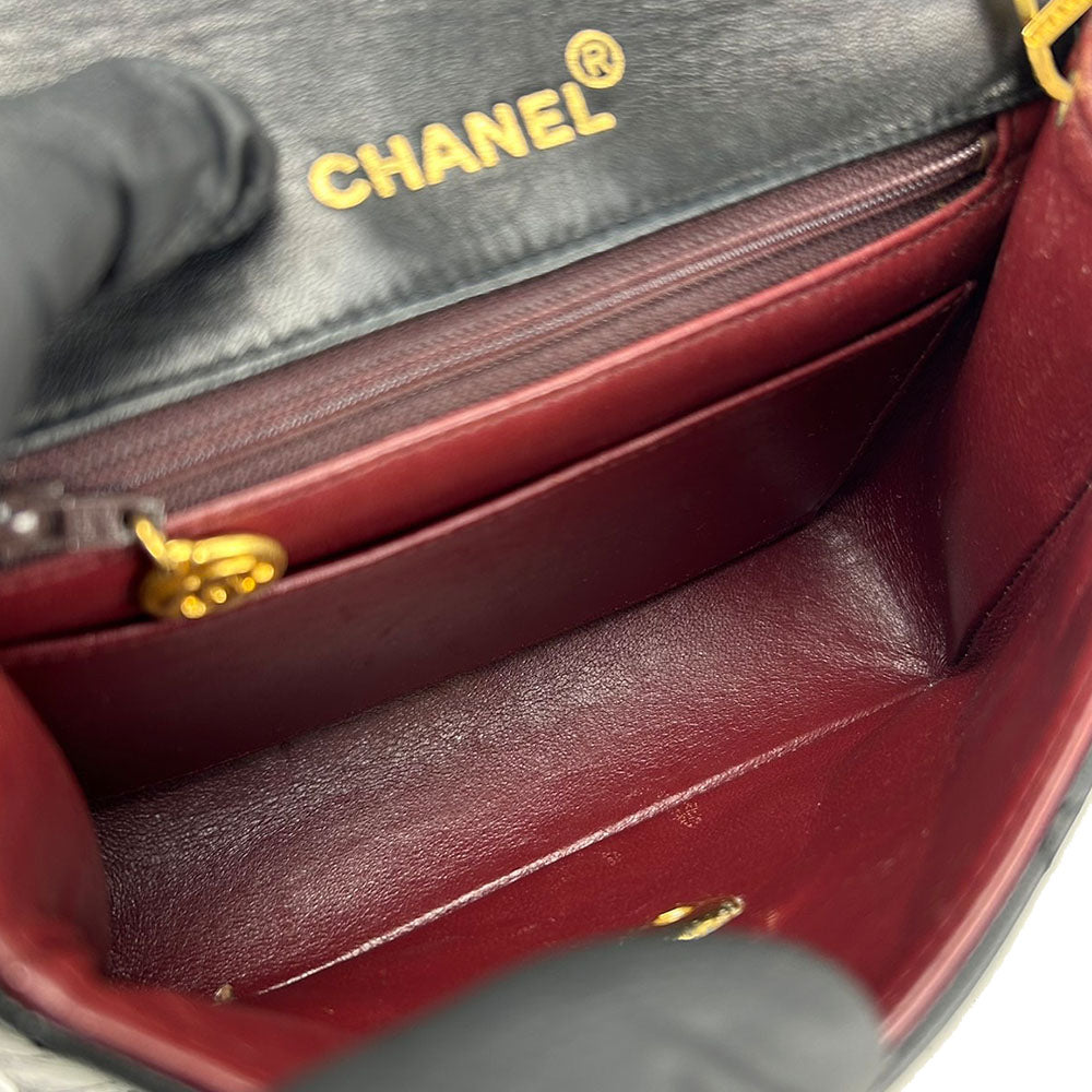 Chanel Lambskin Mini Matelasse Shoulder Bag