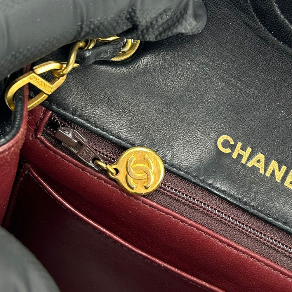 Chanel Lambskin Mini Matelasse Shoulder Bag