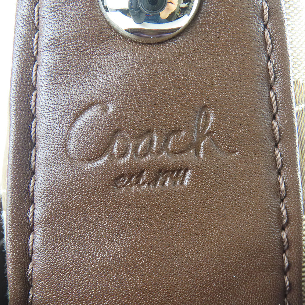 Coach Canvas Leather Shoulder Bag F15199