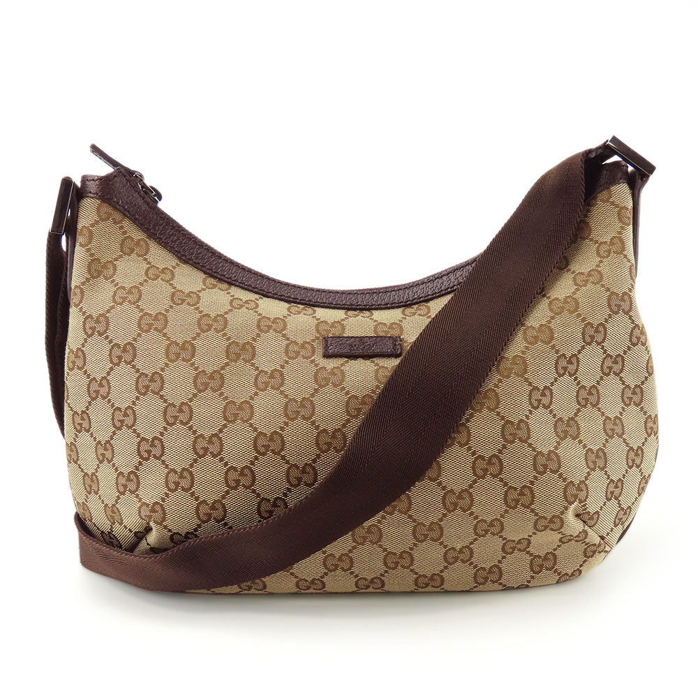 Gucci GG Canvas Leather Shoulder Bag 181092