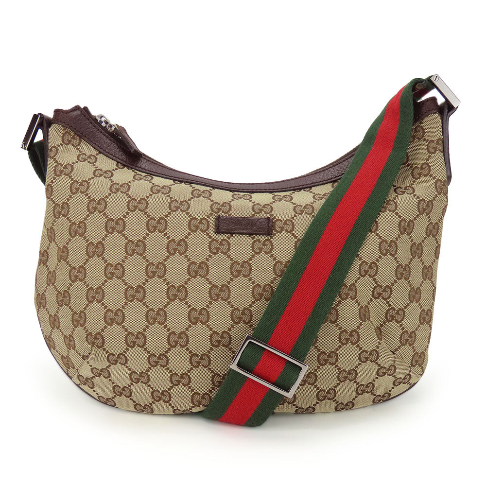 Gucci GG Canvas Leather Shoulder Bag 181092