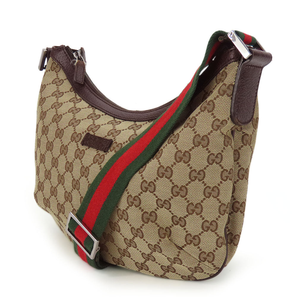 Gucci GG Canvas Leather Shoulder Bag 181092