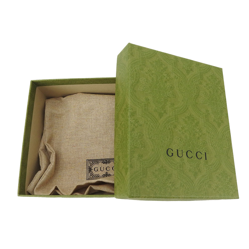 GUCCI Bifold Wallet GG Supreme Canvas Leather