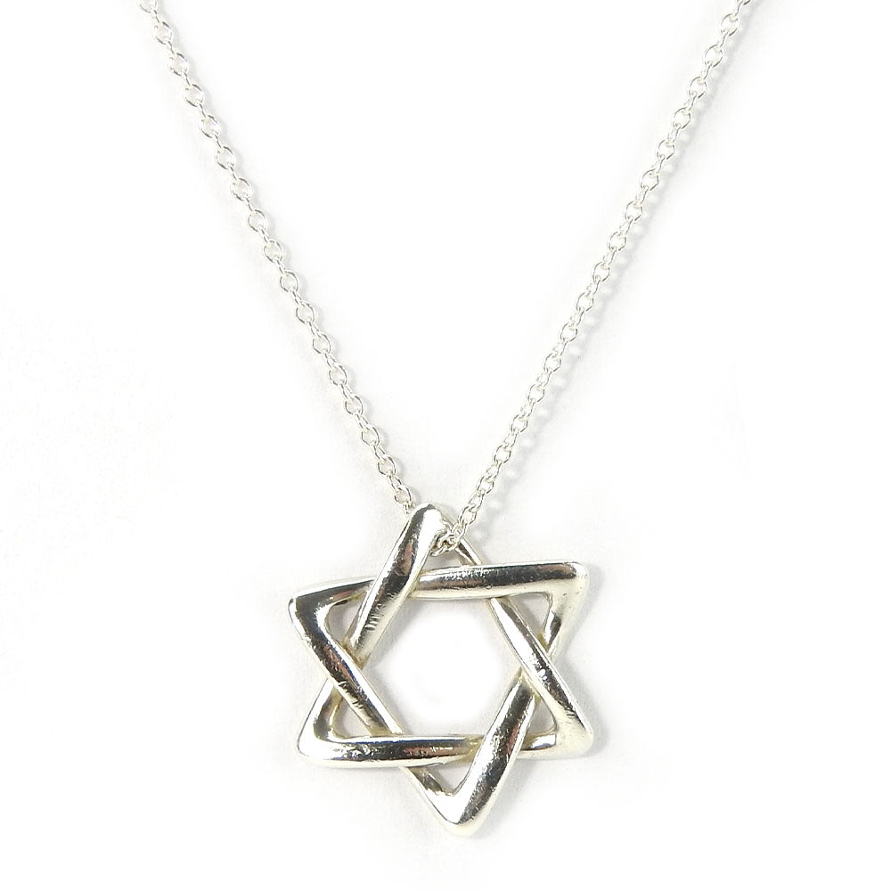 Tiffany & Co Silver 925 Star of David Necklace