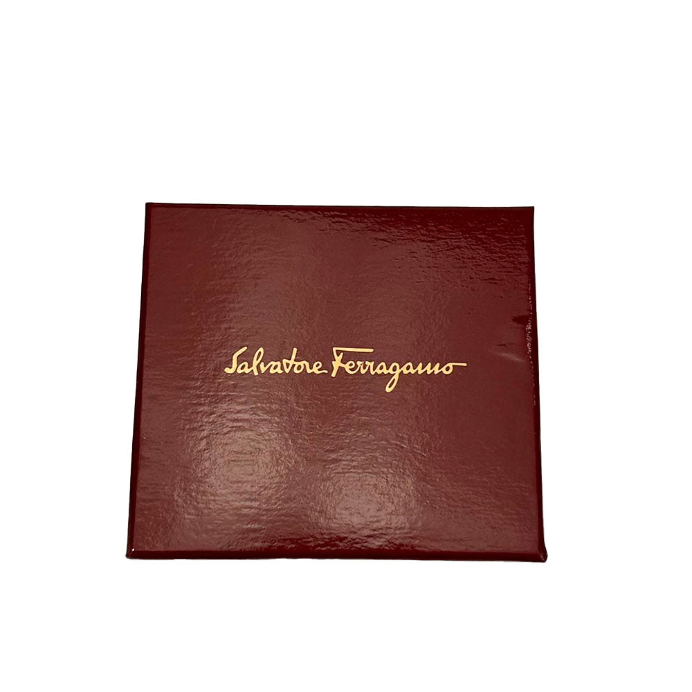 Salvatore Ferragamo Leather Key Holder Black Brown