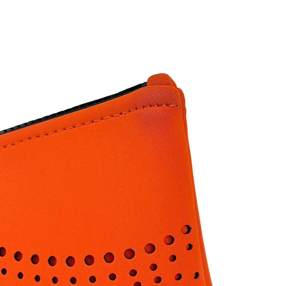 HERMES Neoban Wave MM Orange Clutch Bag