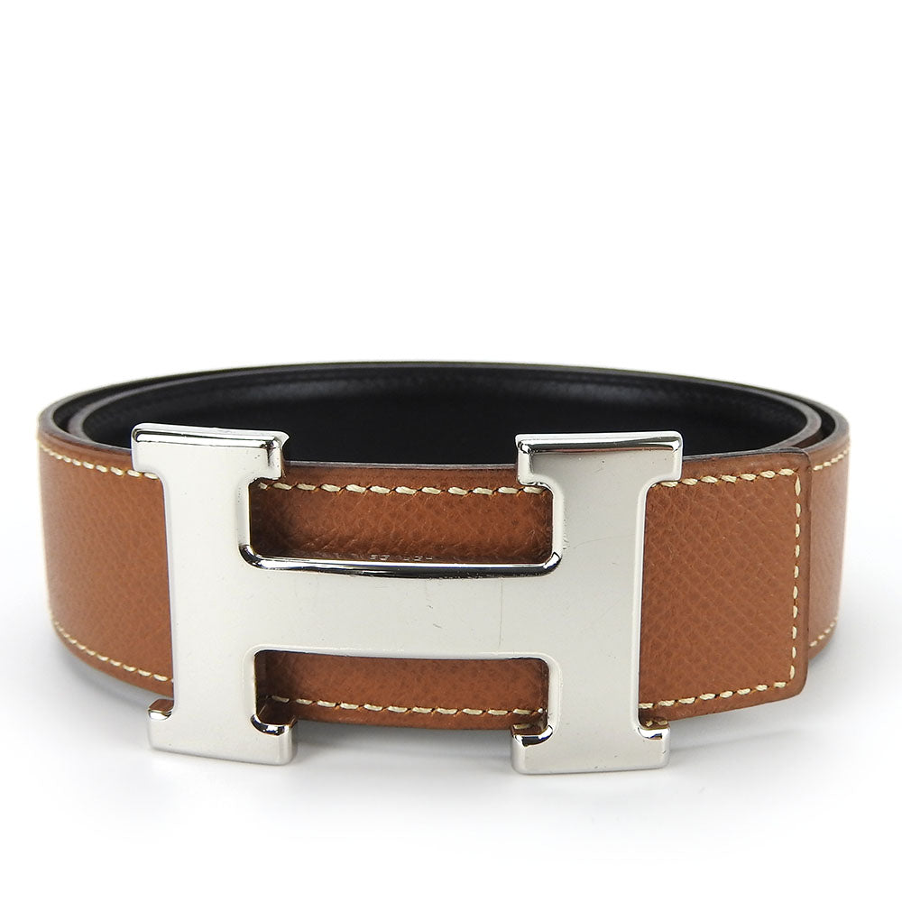 Hermes Constance Belt Gold Black Silver Buckle