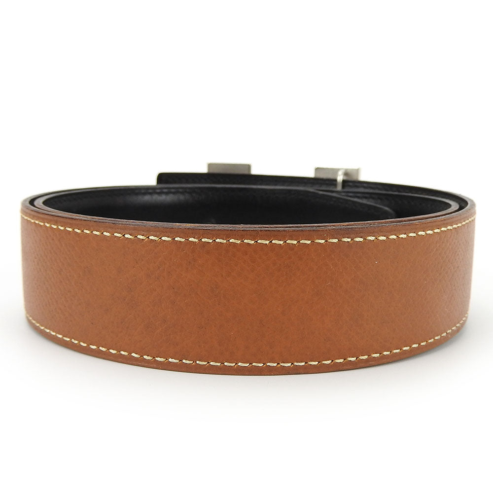 Hermes Constance Belt Gold Black Silver Buckle