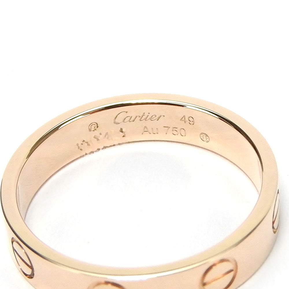 Cartier Mini Love Ring K18 Pink Gold No. 9