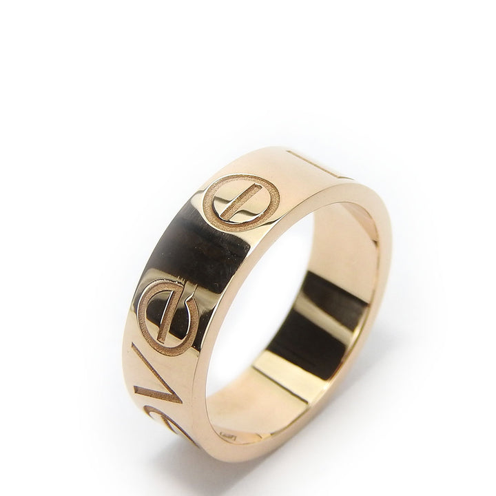 Cartier Love Ring K18 Pink Gold Jewelry