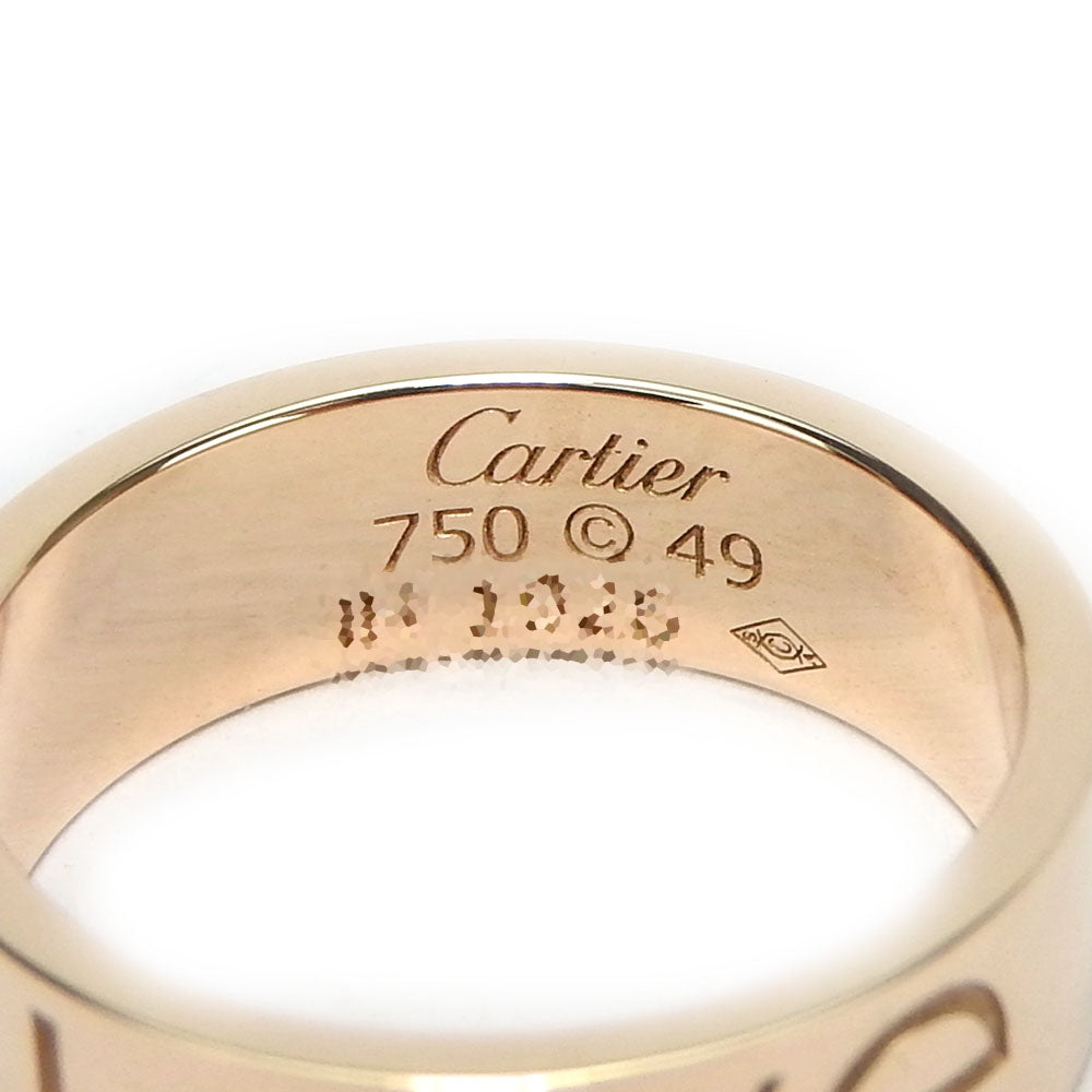 Cartier Love Ring K18 Pink Gold Jewelry