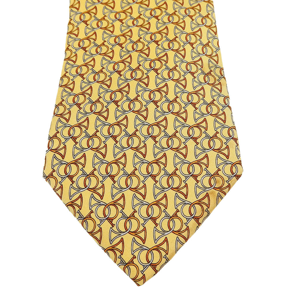 Salvatore Ferragamo Silk Tie Yellow