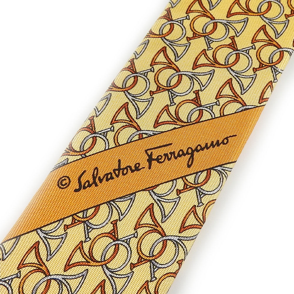 Salvatore Ferragamo Silk Tie Yellow