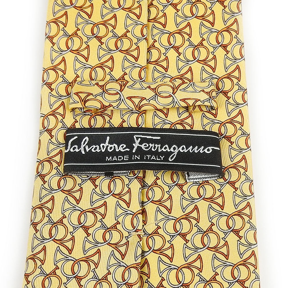 Salvatore Ferragamo Silk Tie Yellow