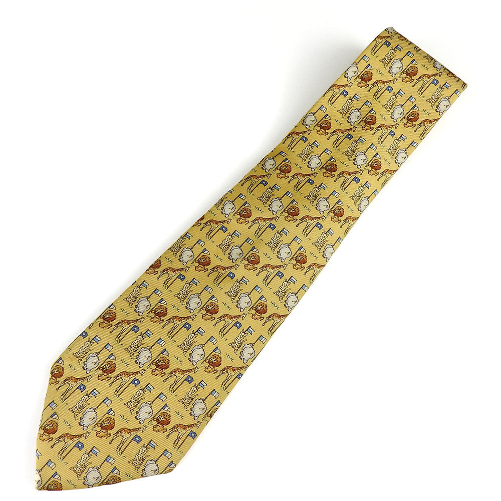 Salvatore Ferragamo Silk Tie Yellow