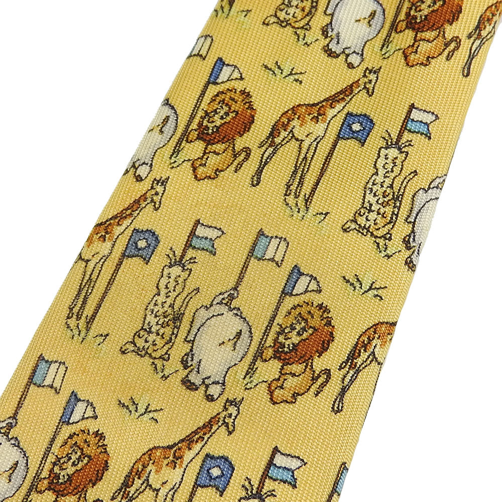 Salvatore Ferragamo Silk Tie Yellow