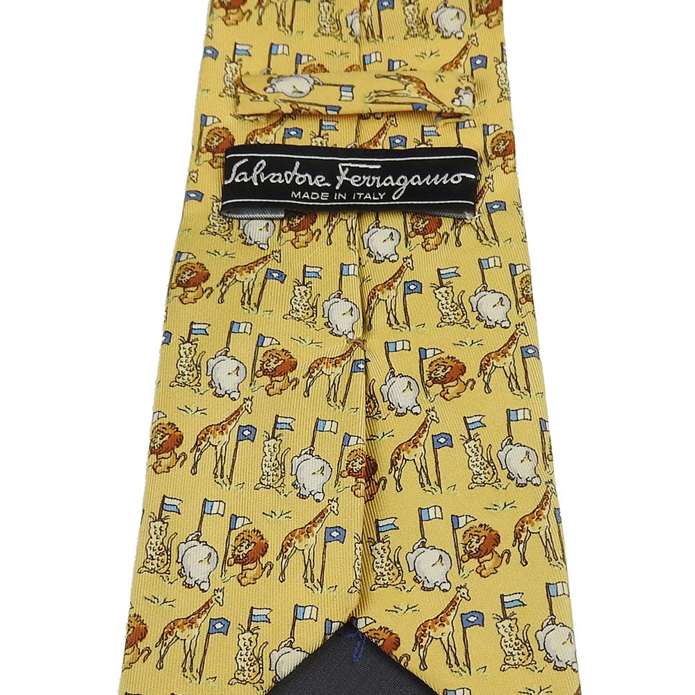 Salvatore Ferragamo Silk Tie Yellow