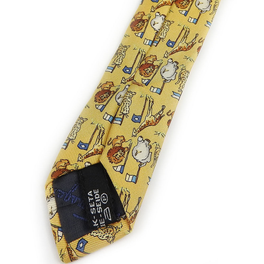 Salvatore Ferragamo Silk Tie Yellow