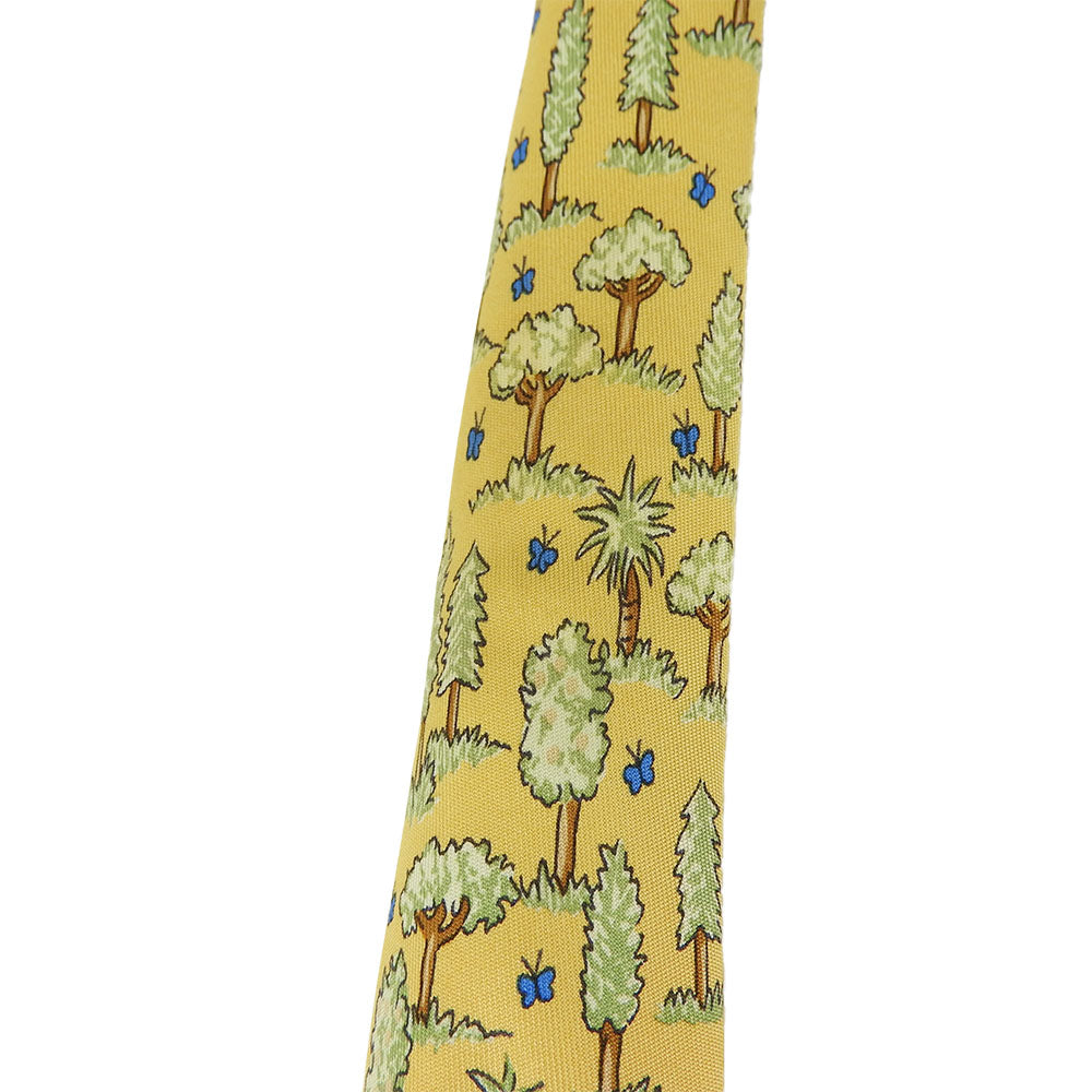 Hermes Silk Tie Yellow