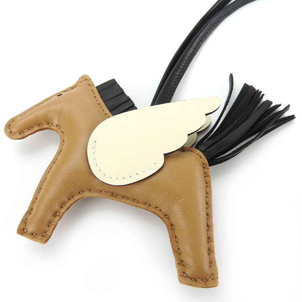 Hermes Leather Bag Charm Rodeo Pegasus