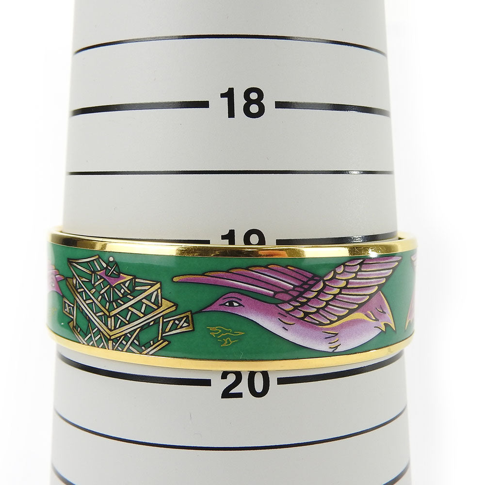 Hermes Emilel GM Metal Enamel Bracelet