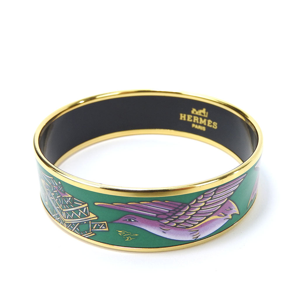 Hermes Emilel GM Metal Enamel Bracelet