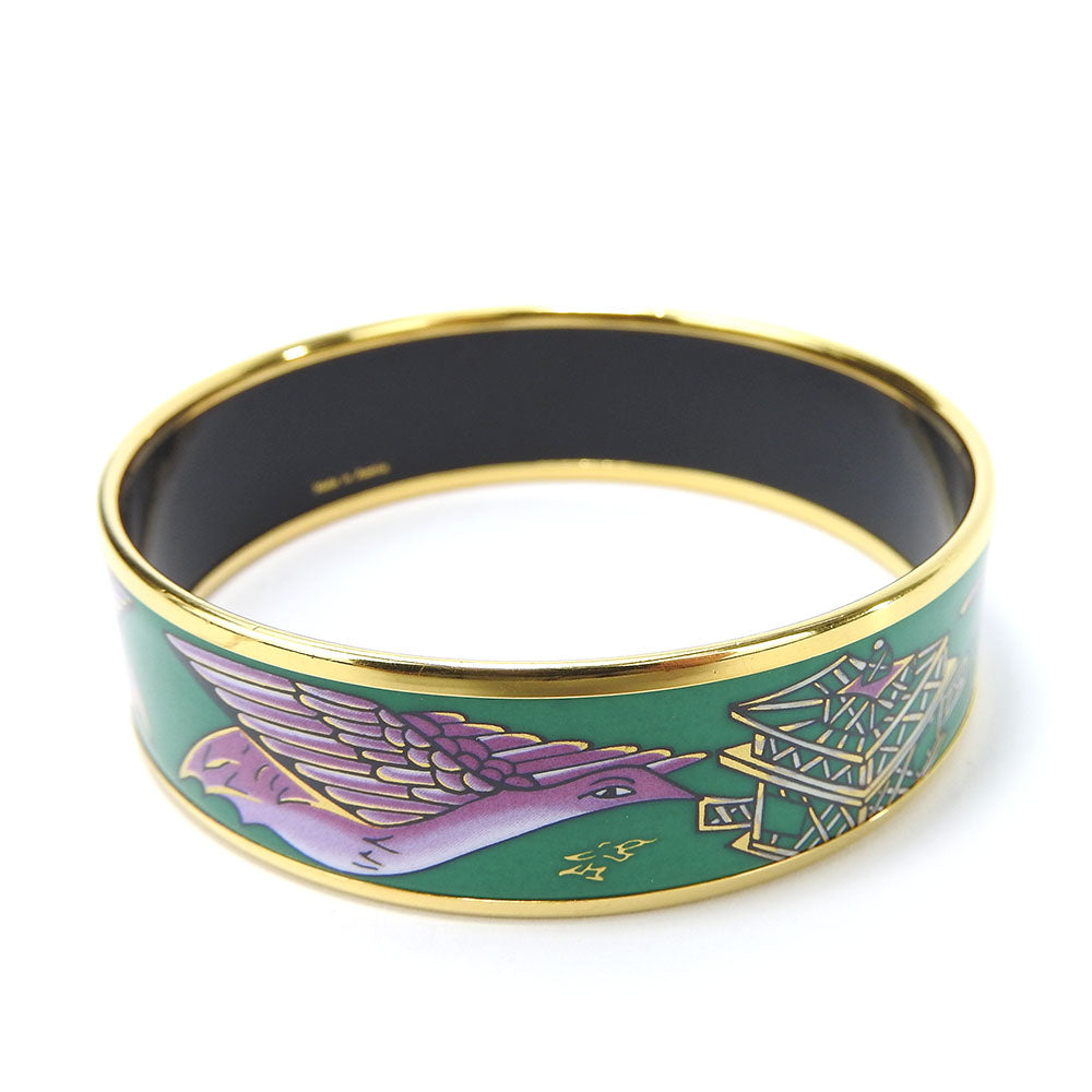 Hermes Emilel GM Metal Enamel Bracelet