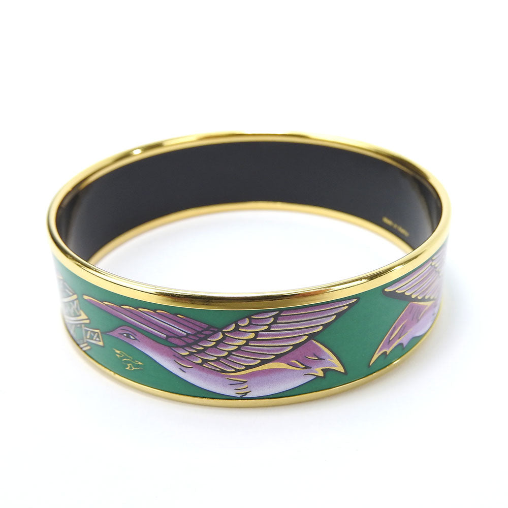 Hermes Emilel GM Metal Enamel Bracelet