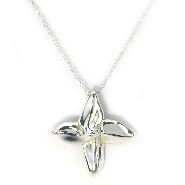 Tiffany & Co Silver 925 Poinsettia Necklace