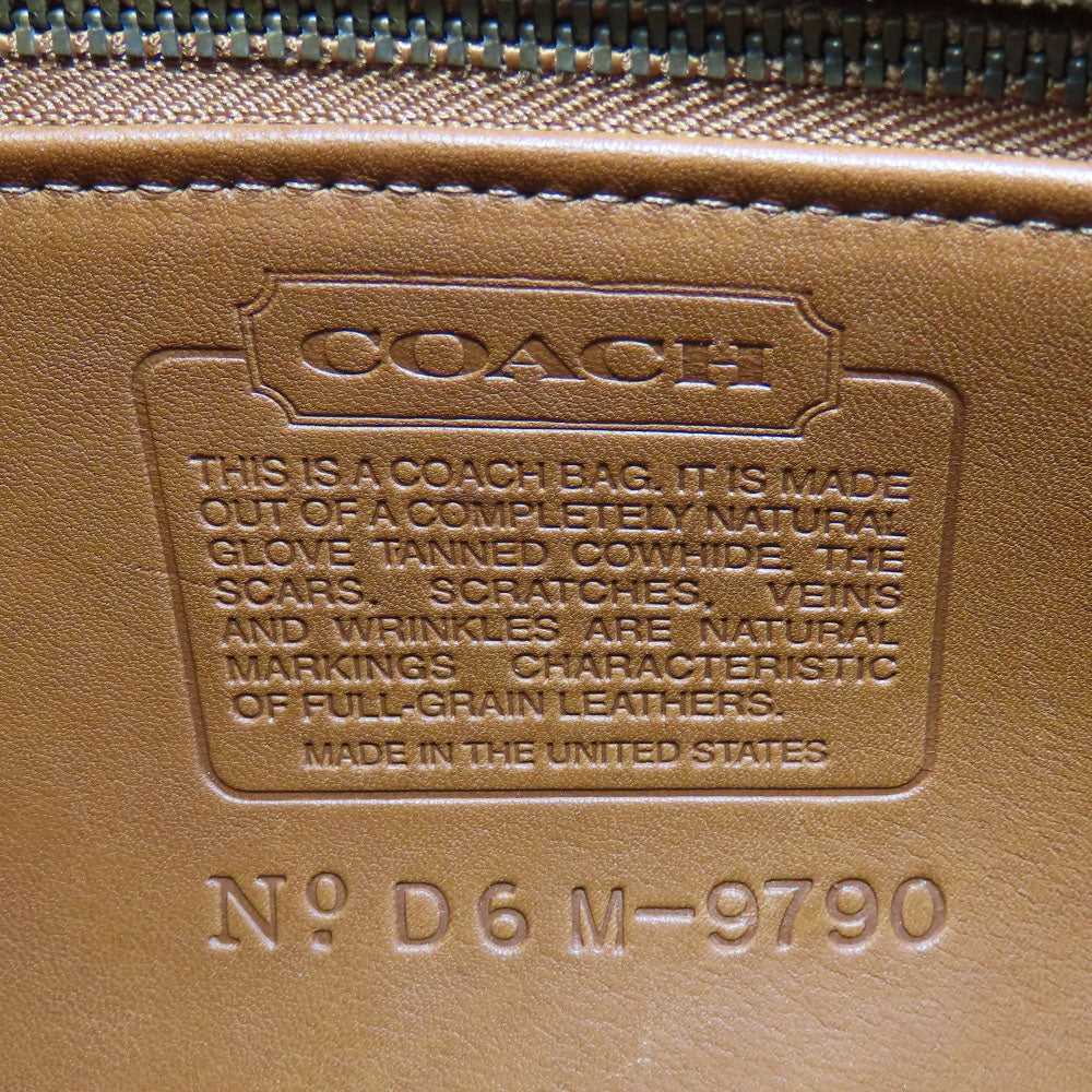 Coach Leather Shoulder Bag 9790 Brown