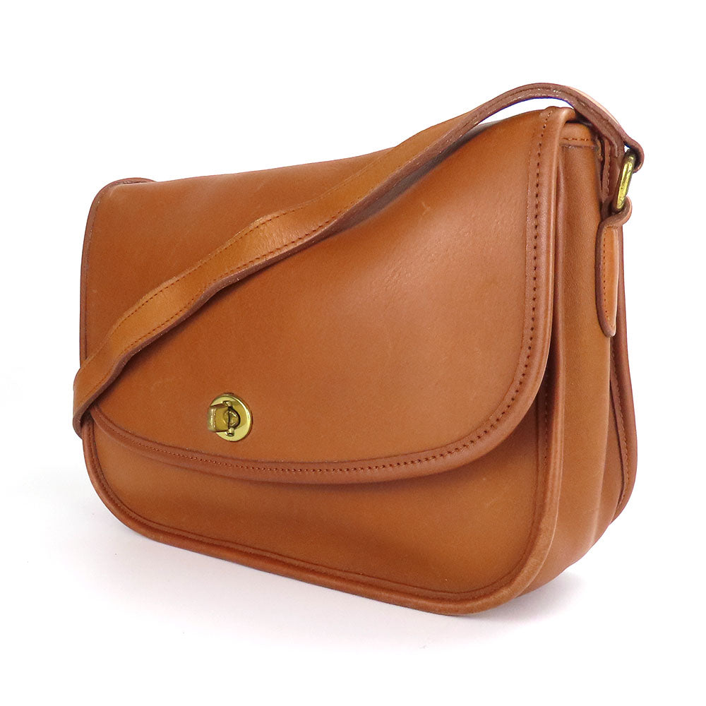 Coach Leather Shoulder Bag 9790 Brown