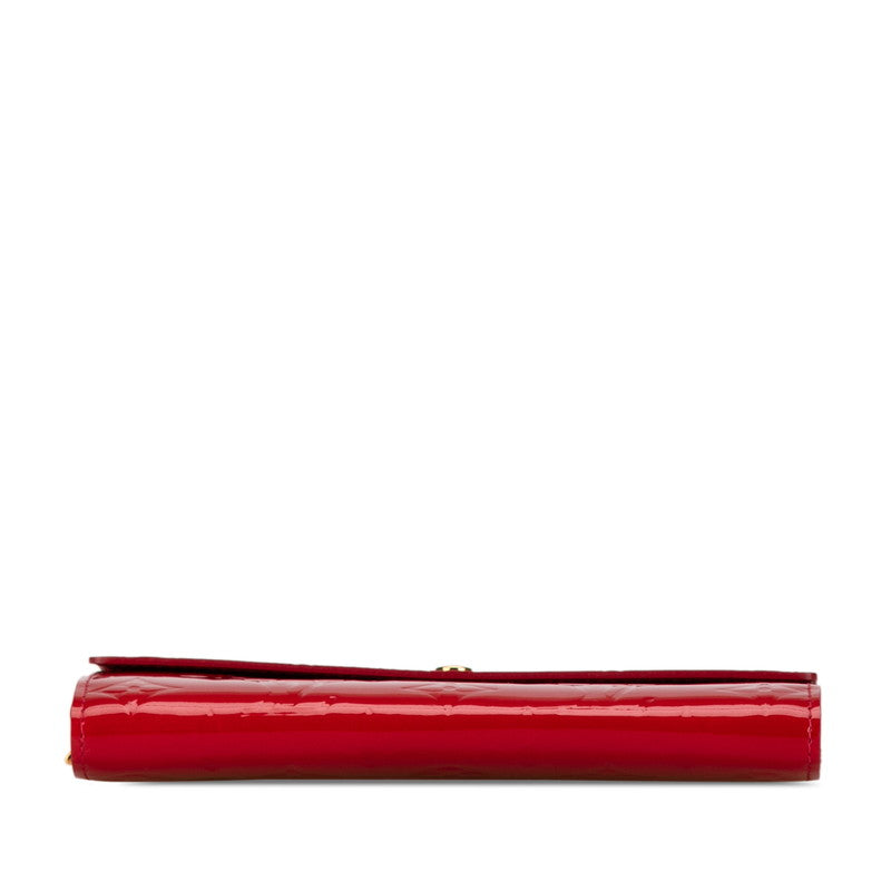 Louis Vuitton Vernis Sarah Wallet Red