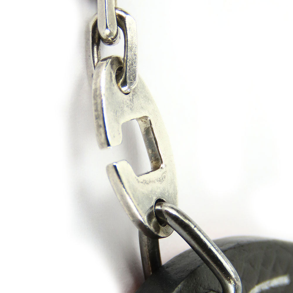 Hermes Leather Silver925 Bag Charm Horseshoe