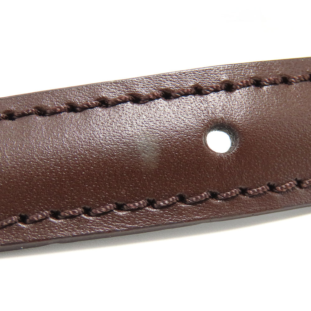 Louis Vuitton Leather Shoulder Strap Brown Adjustable