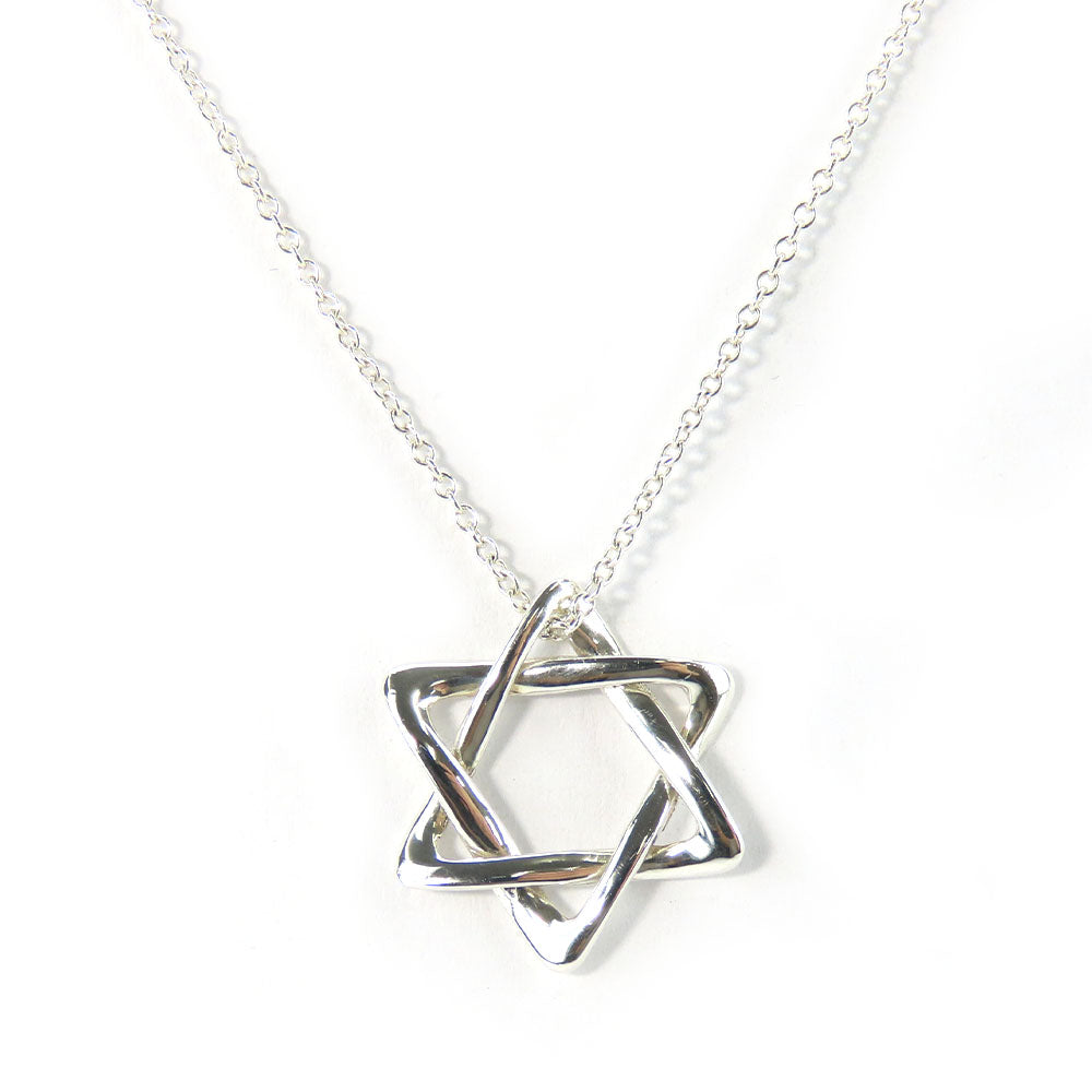 Tiffany & Co Silver 925 Star of David Necklace